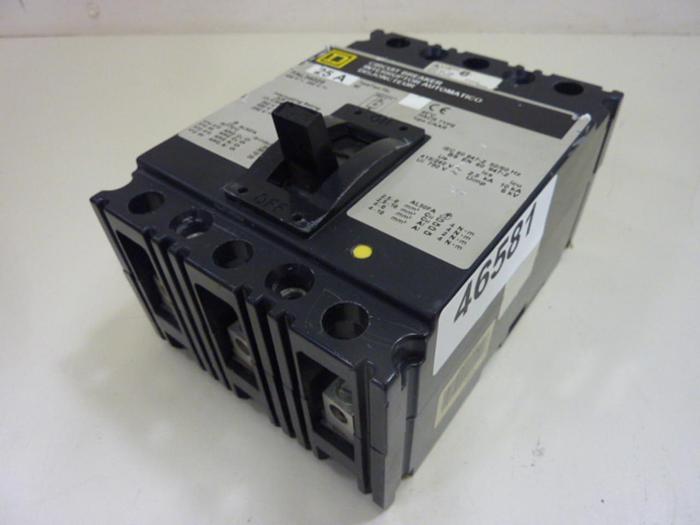 Used SQUARE D 25 Amp Circuit Breaker FAL34025 #46581