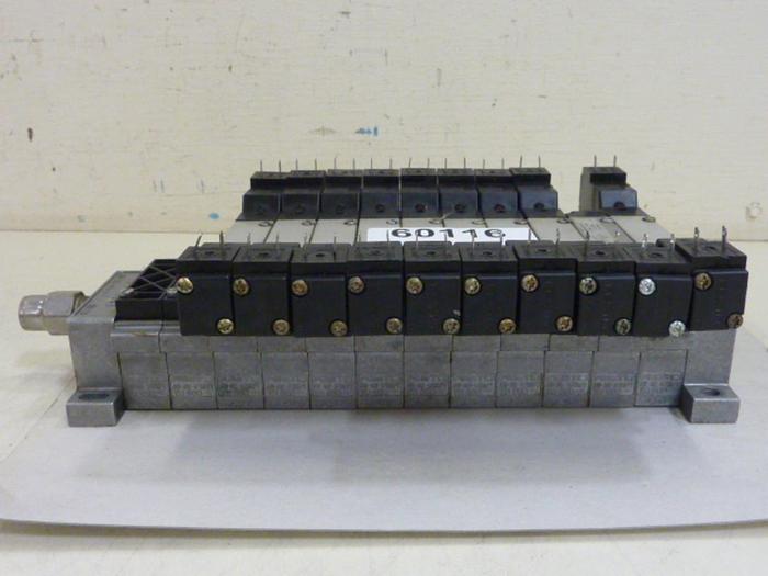 Used FESTO Control Block w/ Valves AW-ME-1/8NPT #60117