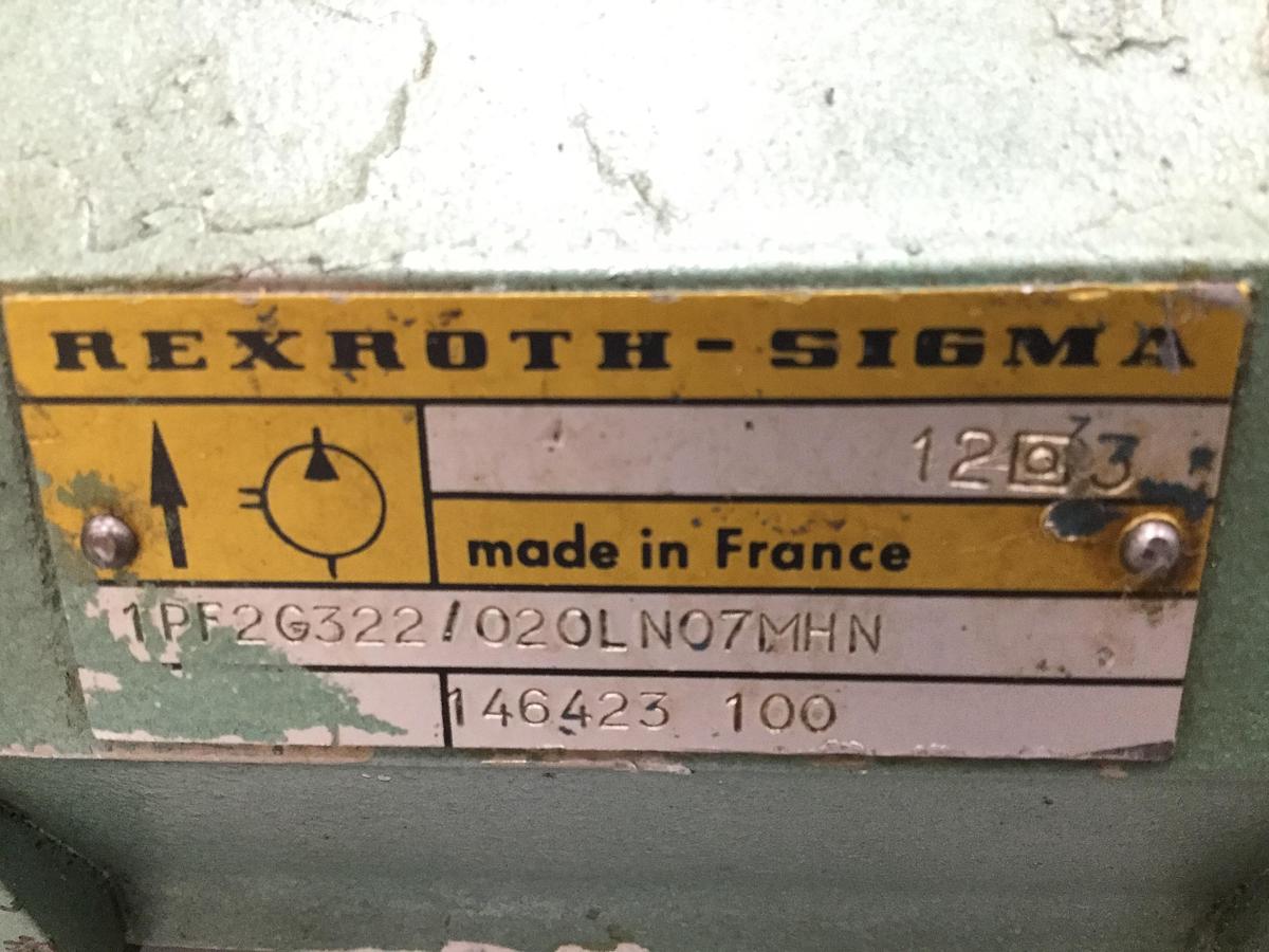 Used REXROTH 1PF2G322020LN07MHN