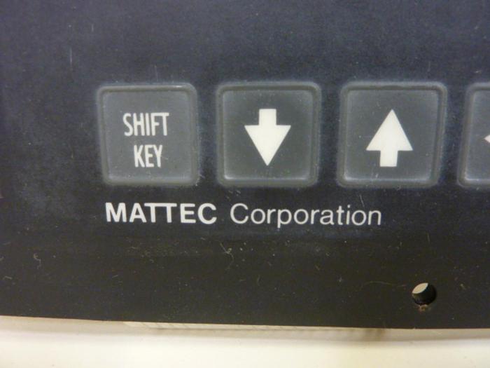 Used MATTEC Operator Interface / Keyboard 185-0010/1 #55531
