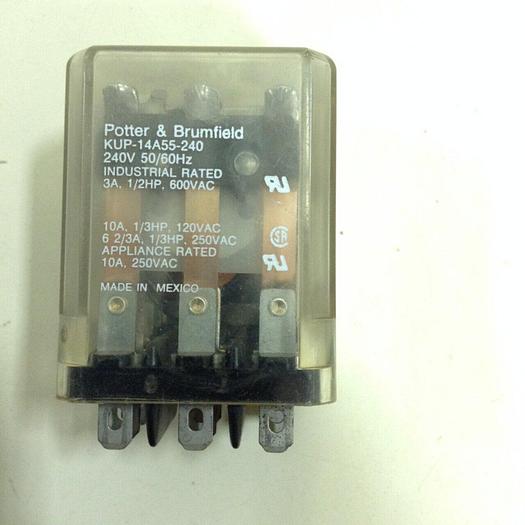 Used POTTER & BRUMFIELD Relay KUP-14A55-240 #76390