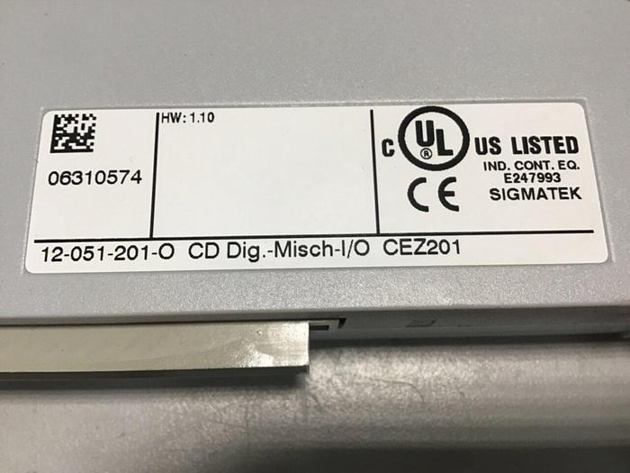 Used SIGMATEK Module CEZ201 12-051-201-O Used