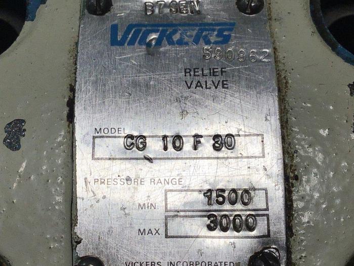 Used VICKERS Relief Valve CG10F30 Used #115357