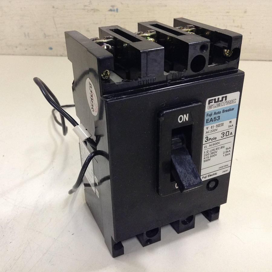 Used FUJI ELECTRIC 30 Amp Circuit Breaker EA53-30 Used