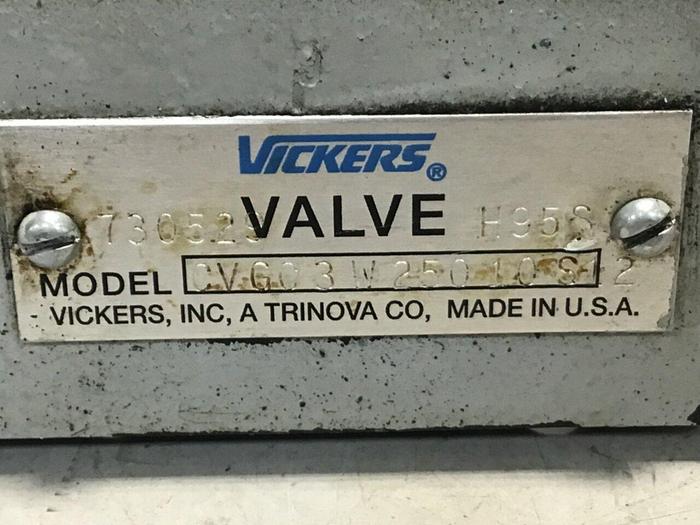 Used VICKERS Valve CVGC3W25010S12 #136693