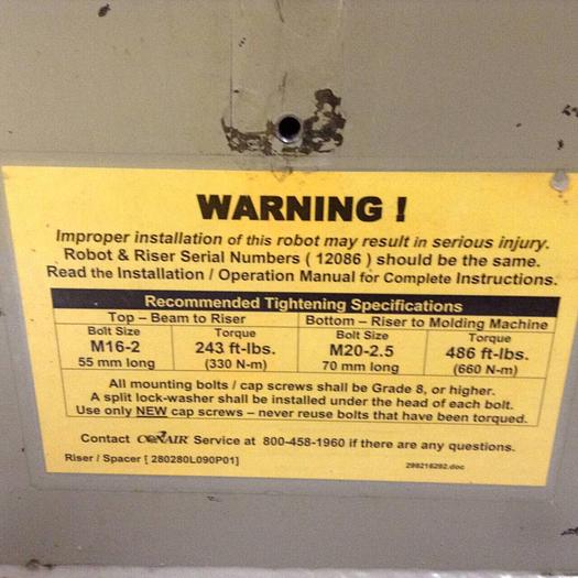 Used SEPRO ROBOTIQUE Robot Base PIP 3041 BZ-V/A-BASE #88581