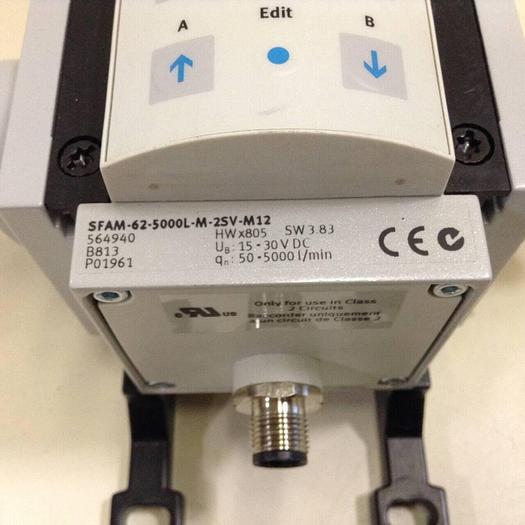 Used FESTO Flow Sensor SFAM-62-5000L-M-2SV-M12 Used