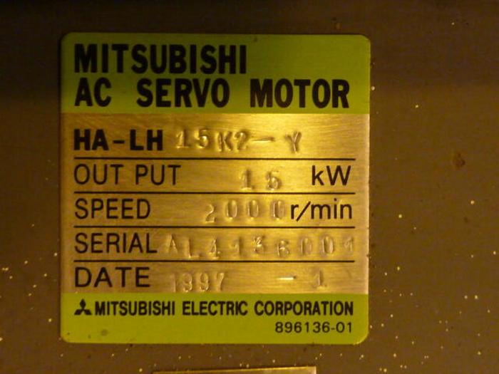 Used MITSUBISHI AC Servo Motor HA-LH  15K2-Y Used