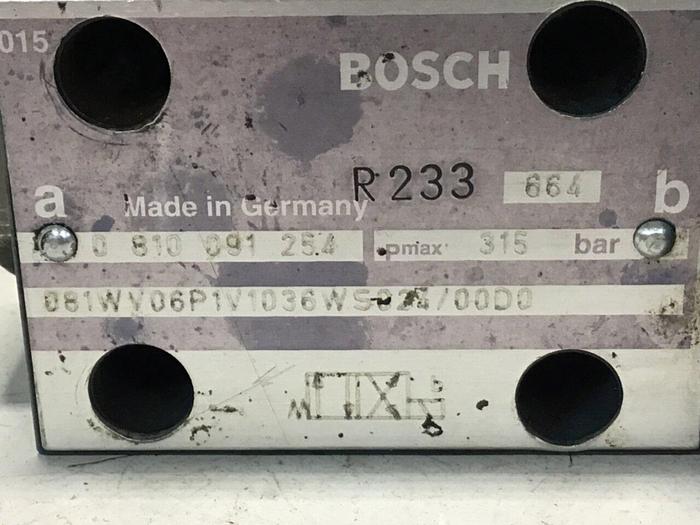 Used BOSCH Valve 0 810 091 254 #130963