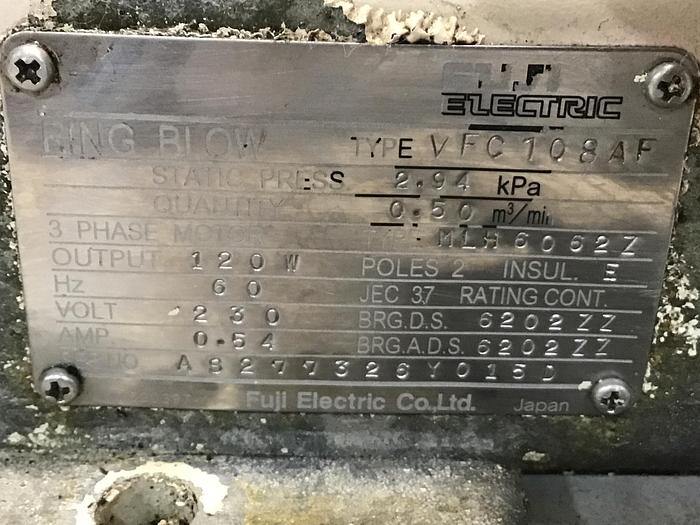 Used FUJI AIR TOOLS VFC108AF