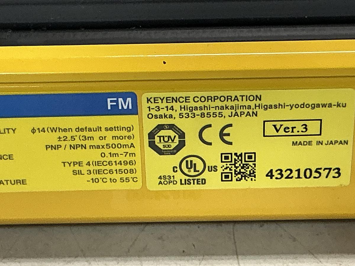 Used KEYENCE SL-V31FM-R