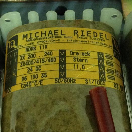 Used MICHAEL RIEDEL Transformer RDRK 11K USED #77534