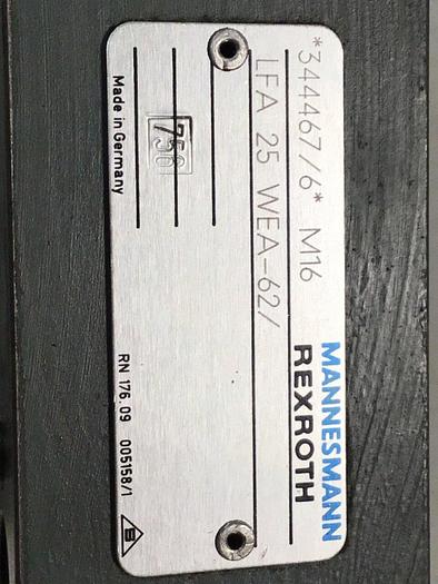 Used MANNESMANN REXROTH Valve Block LFA25WEA62 #125935