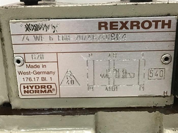 Used REXROTH Valve Z4WE6E6820/AG24N9K4 #137985
