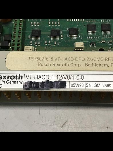 Used REXROTH Circuit Board R978021618 VT-HACD-1-12/V0/1-0-0 Used