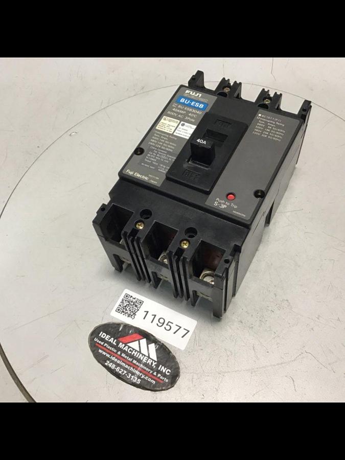 Used FUJI ELECTRIC 40 Amp Circuit Breaker BU-ESB3040 USED