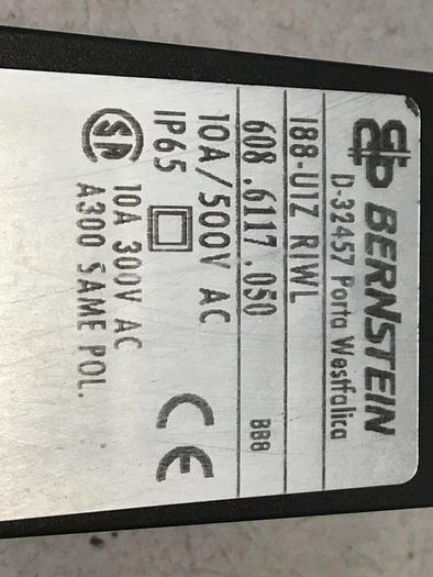 Used BERNSTEIN Limit Switch I88-U1Z RIWL #121221