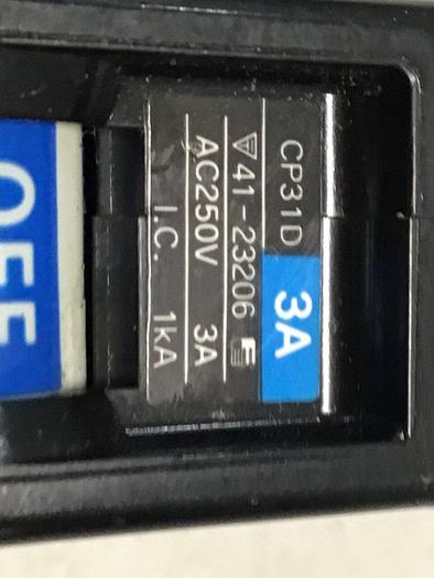 Used FUJI ELECTRIC Circuit Breaker CP31D-3A #119679