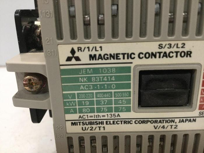 Used MITSUBISHI Magnetic Contactor S-K80 #104645