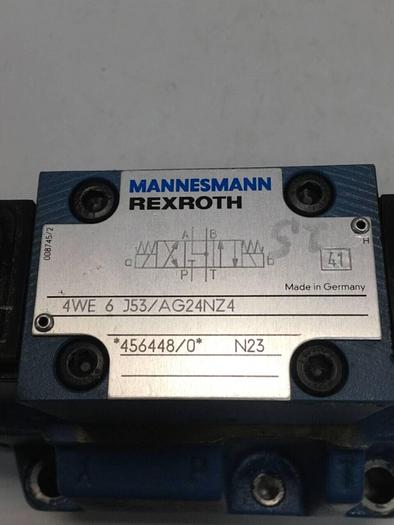 Used REXROTH Valve 4WE6J53/AG24NZ4 MANIFOLD #97239