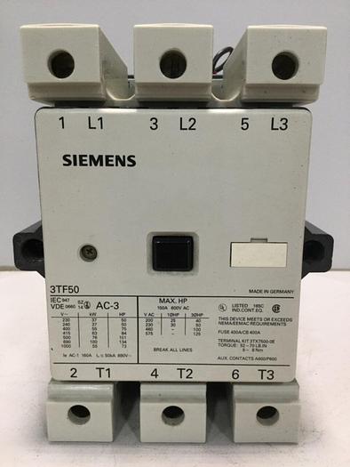 Used SIEMENS Contactor 3TF50 #104606