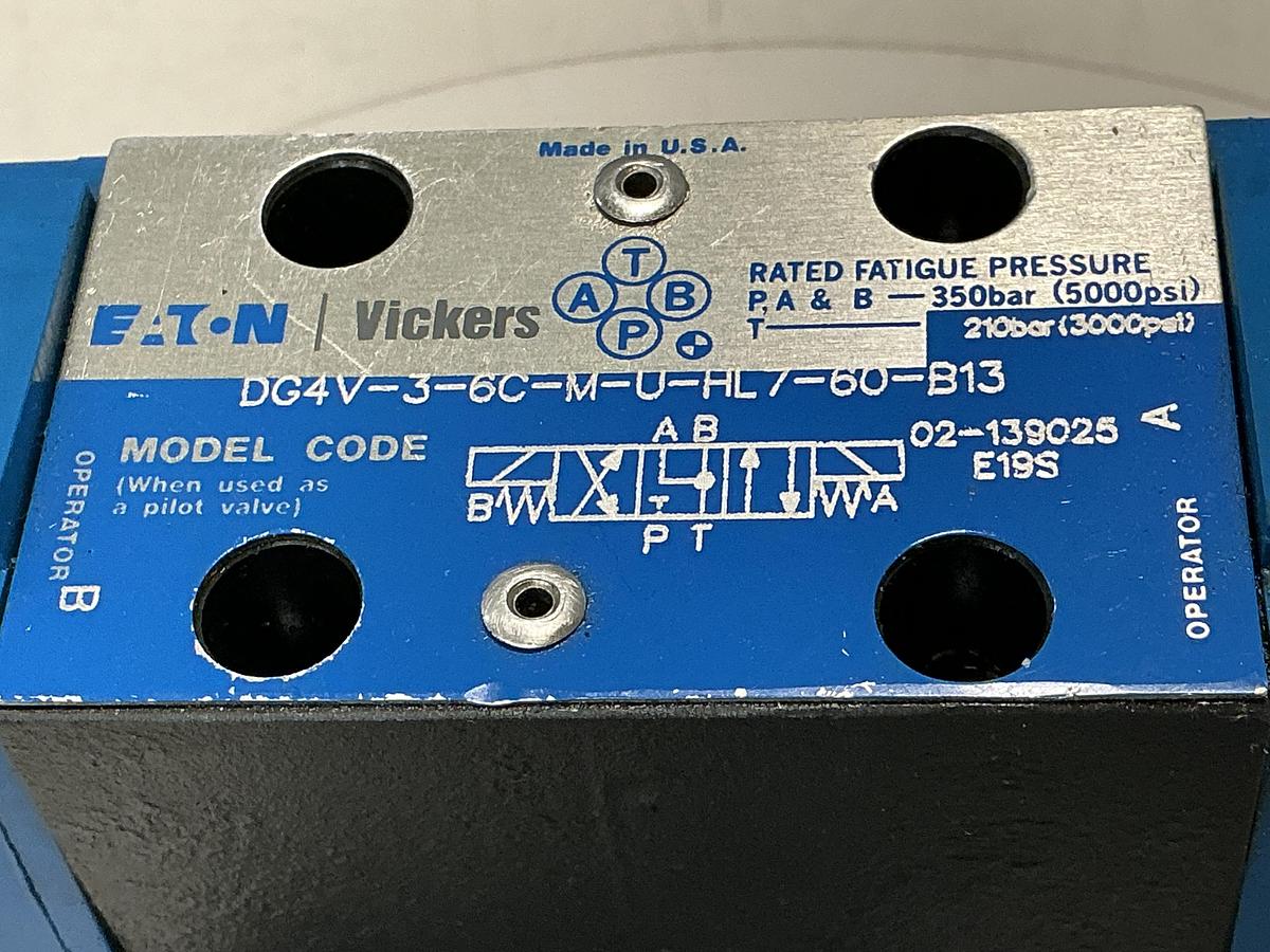 Used VICKERS DG4V-3-6C-M-U-HL7-60-B13