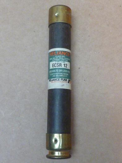 Used RELIANCE ELECTRIC 12 Amp Fuse ECSR-12A #36147