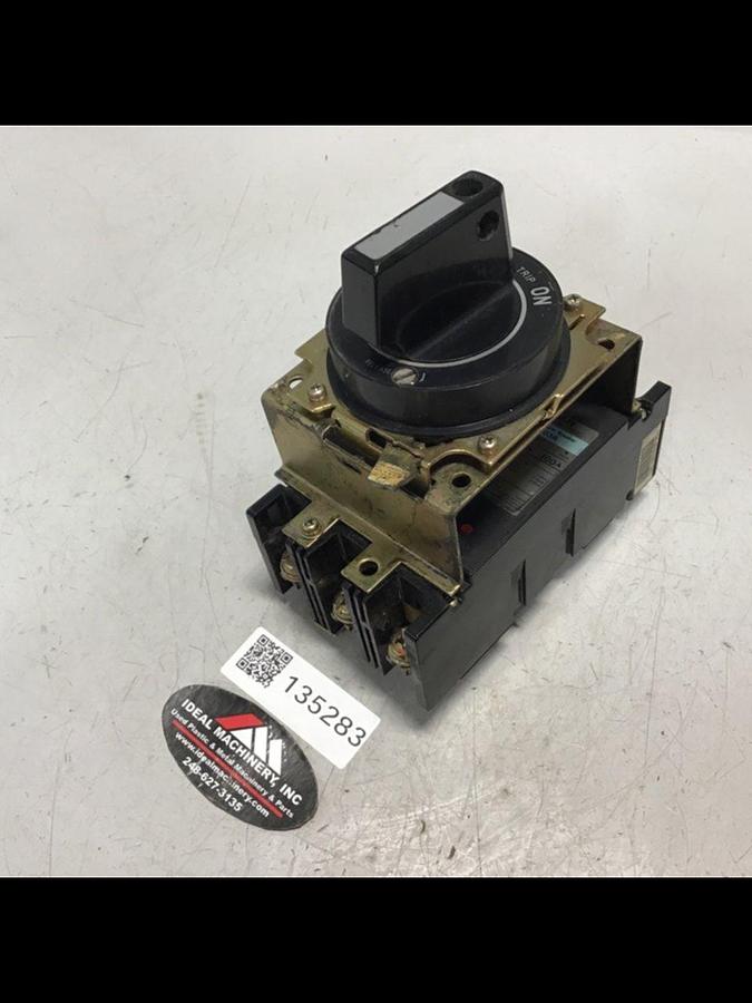 Used FUJI ELECTRIC 100 Amp Circuit Breaker EA103A-100 Used