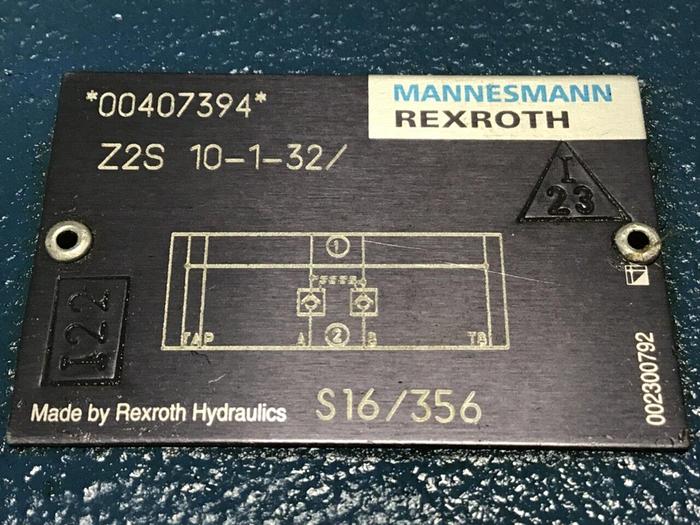 Used MANNESMANN REXROTH Check Valve Z2S10132 #129891