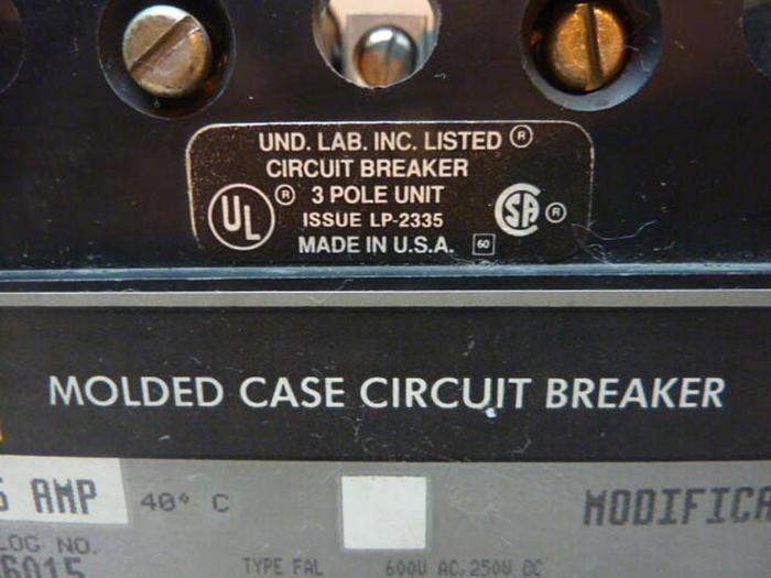 Used SQUARE D 15 Amp Circuit Breaker FAL36015 #32149