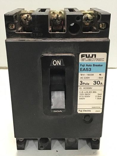 Used FUJI ELECTRIC 30 Amp Circuit Breaker EA53-30 Used