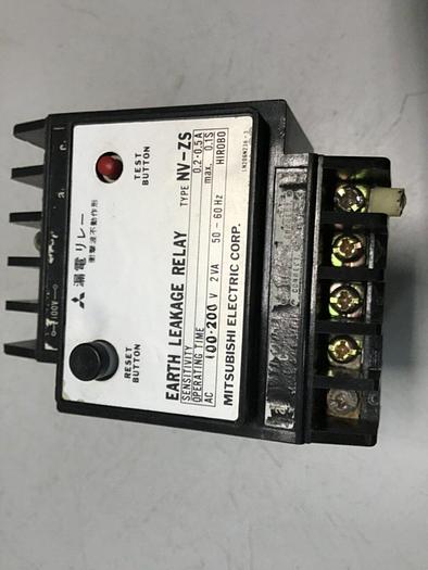 Used MITSUBISHI Earth Leakage Relay NV-ZS #84834