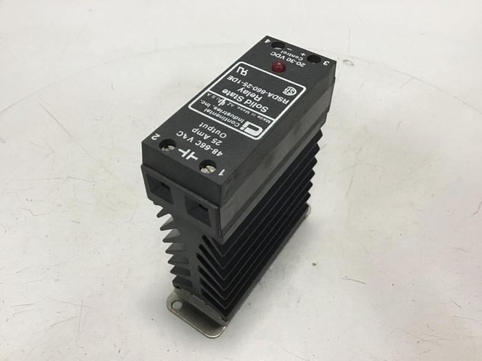 Used CONTINENTAL INDUSTRIES Solid State Relay RSDA-660-25-1DE #134747