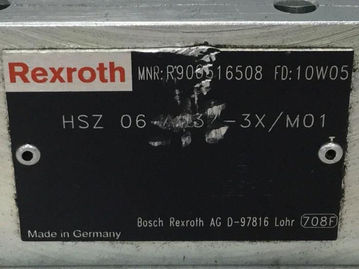 Used REXROTH Valve Sandwich Plate HSZ06A0373XM01 #102352