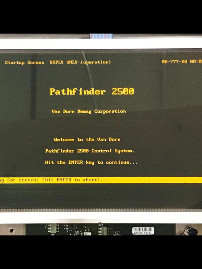 Used VAN DORN PATHFINDER 2500 Operator Control Station Used #142752