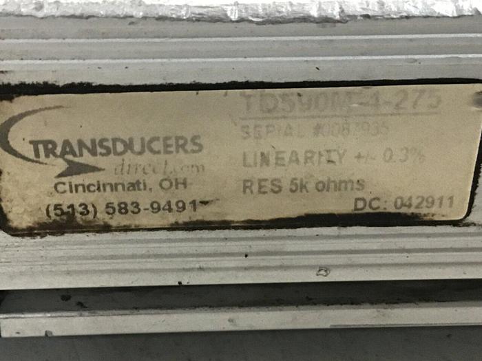 Used TRANSDUCER TECHNIQUES Linear Transducer TD540M-4-275 Used