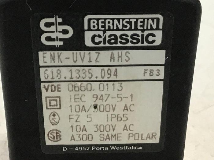 Used BERNSTEIN Limit Switch ENK-UV1Z AHS #121322