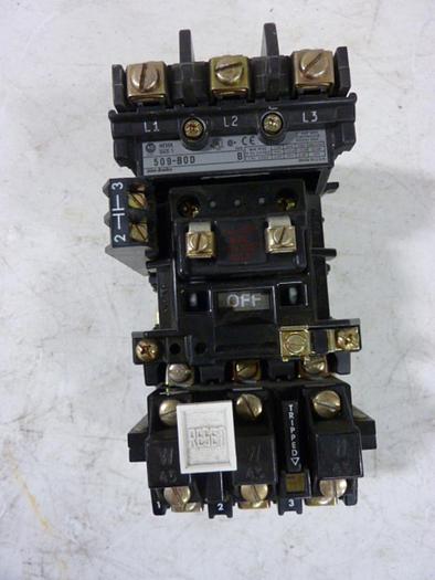 Used ALLEN BRADLEY Starter Size 1 509-BOD SER B W47 #55223