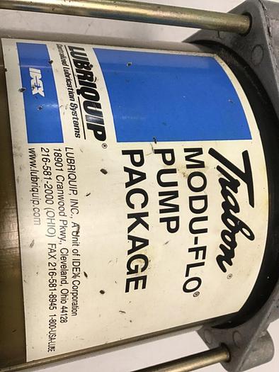 Used LUBRIQUIP TRABON Modu-Flo Pump Package PUMP E-SERIES #138635