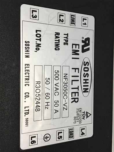 Used SOSHIN EMI Filter NF3050C-VZ #123578
