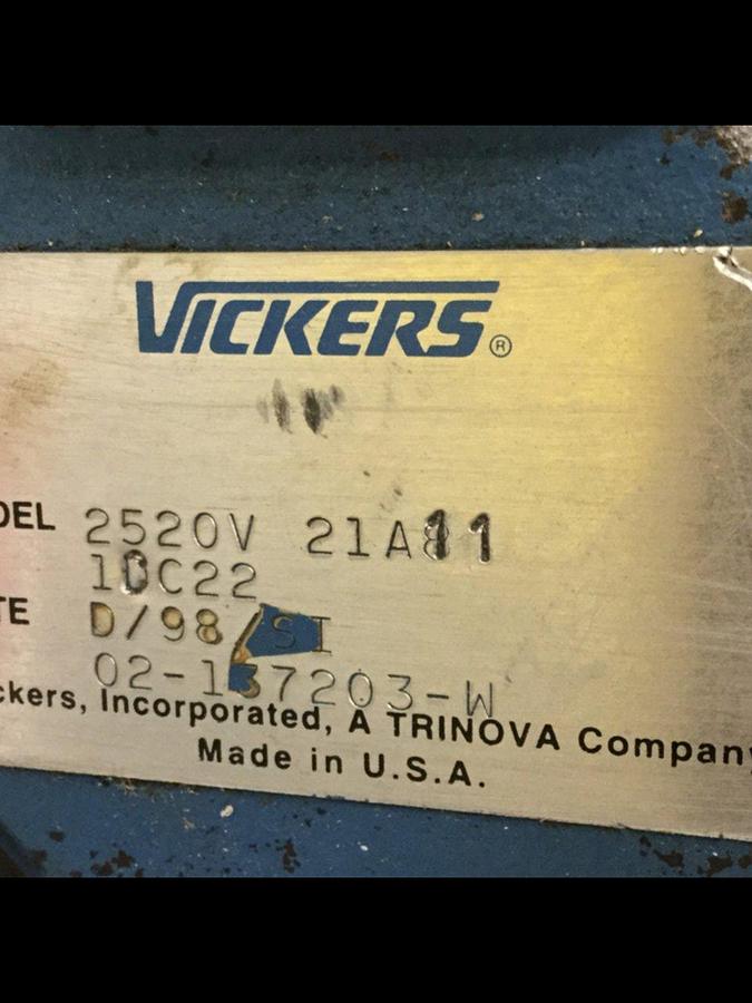 Used VICKERS Hydraulic Vane Pump 2520V21A8111DC22 #107146
