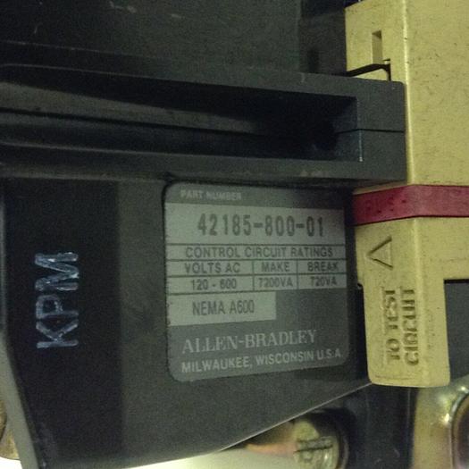 Used ALLEN BRADLEY Starter Size 1 509-BOD SER B W42 #79014