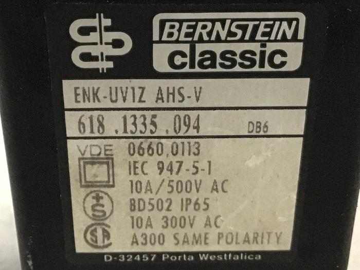 Used BERNSTEIN Limit Switch ENK-UV1Z AHS-V Used