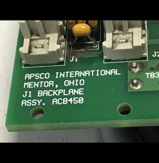 Used APSCO Van Dorn Rack Circuit Board AC8450 USED