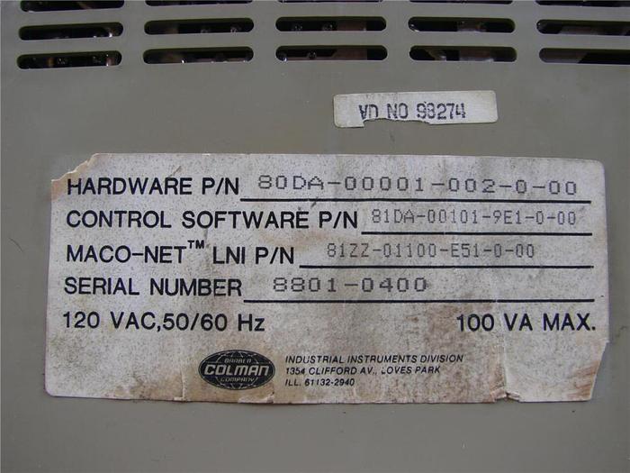 Used BARBER COLMAN Temperature Module 80DA-00001-002-0-00 Used