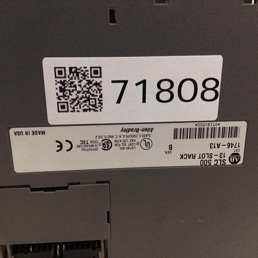 Used ALLEN BRADLEY Slot Rack 1746-A13 SER B #71808