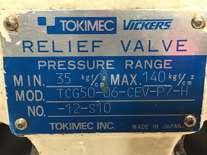 Used VICKERS TCG50-06-CEV-P7-H-12-S10 Valve Used #139684