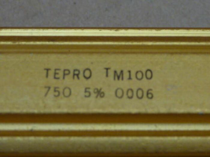 Used TEPRO Wirewound Resistor TM100 #34231 DNL SCRAPPED
