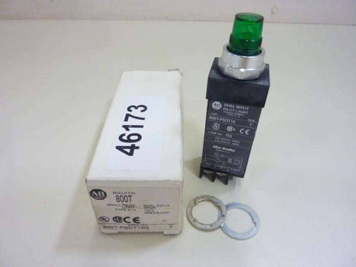 ALLEN BRADLEY Pilot Light 800T-PSDT16G GREEN #46173