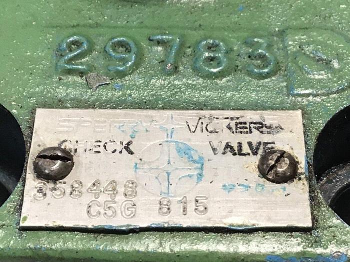 Used VICKERS Check Valve C5G815 #128957